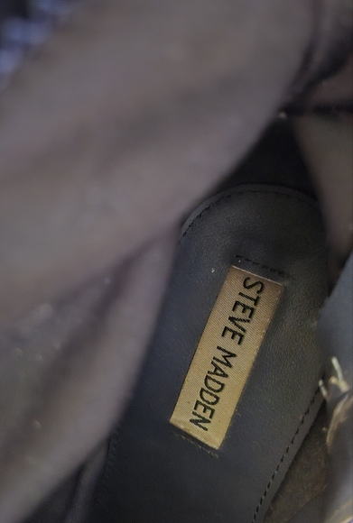 Steve Madden EDIT Blue Velvet zippered women's booties size 7M - Picture 11 of 11